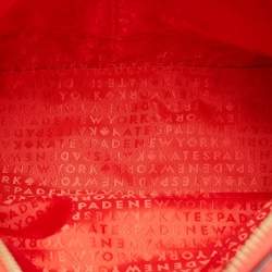 Pre Owned Kate Spade Coral Orange Saffiano Leather Newbury Lane Miles Satchel