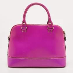 Pre Owned Kate Spade Pink Leather Wellesley Rachelle Satchel