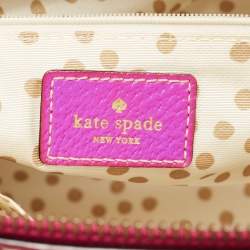 Pre Owned Kate Spade Pink Leather Wellesley Rachelle Satchel
