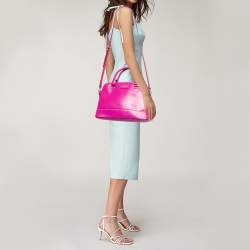 Pre Owned Kate Spade Pink Leather Wellesley Rachelle Satchel