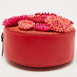 Pre Owned Kate Spade Red Leather Montigo Avenue Circle Satchel