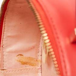 Pre Owned Kate Spade Red Leather Montigo Avenue Circle Satchel