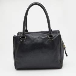Kate Spade Black Leather Zip Satchel 
