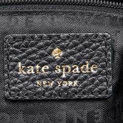 Kate Spade Black Leather Zip Satchel 