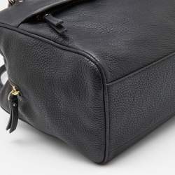 Kate Spade Black Leather Zip Satchel 