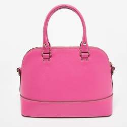 Pre Owned Kate Spade Pink Leather Wellesley Rachelle Satchel