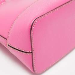 Pre Owned Kate Spade Pink Leather Wellesley Rachelle Satchel