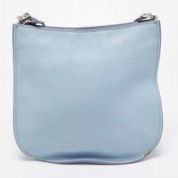 Pre Owned Kate Spade Light Blue Leather Orchard Street Hemsley Crossbody Bag
