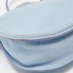 Pre Owned Kate Spade Light Blue Leather Orchard Street Hemsley Crossbody Bag