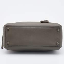 Pre Owned Kate Spade Olive Green Saffiano Leather Cameron Street Mega Lane Bowler Bag