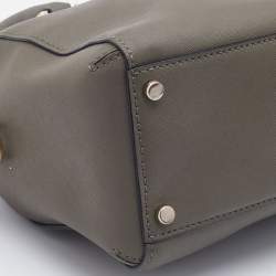 Pre Owned Kate Spade Olive Green Saffiano Leather Cameron Street Mega Lane Bowler Bag