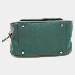 Pre Owned Kate Spade Green Leather Boxwood Road Aubrey Satchel