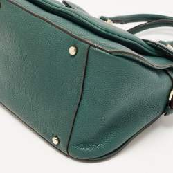 Pre Owned Kate Spade Green Leather Boxwood Road Aubrey Satchel