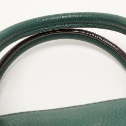 Pre Owned Kate Spade Green Leather Boxwood Road Aubrey Satchel