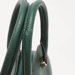Pre Owned Kate Spade Green Leather Boxwood Road Aubrey Satchel