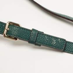 Pre Owned Kate Spade Green Leather Boxwood Road Aubrey Satchel