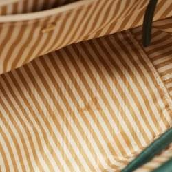 Pre Owned Kate Spade Green Leather Boxwood Road Aubrey Satchel