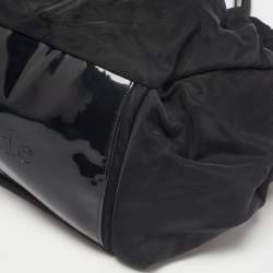 Kate Spade Black Nylon and Patent Leather Stevie Diaper Bag