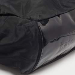 Kate Spade Black Nylon and Patent Leather Stevie Diaper Bag