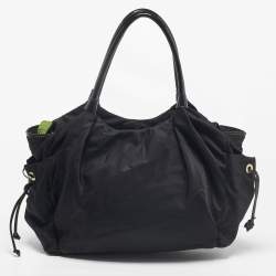 Kate Spade Black Nylon and Patent Leather Stevie Diaper Bag