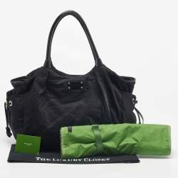 Kate Spade Black Nylon and Patent Leather Stevie Diaper Bag