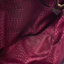 Pre Owned Kate Spade Purple Leather Zip Tote