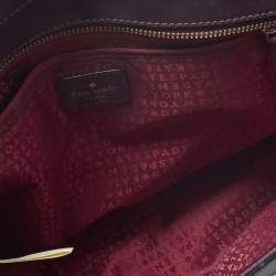 Pre Owned Kate Spade Purple Leather Zip Tote