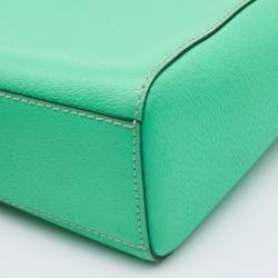 Pre Owned Kate Spade Green Leather Wellesley Quinn Tote 