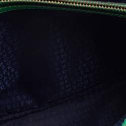 Pre Owned Kate Spade Green Leather Wellesley Quinn Tote 