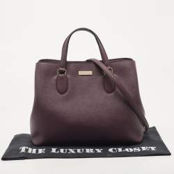 Pre Owned Kate Spade Purple Saffiano Leather Laurel Way Evangelie Satchel