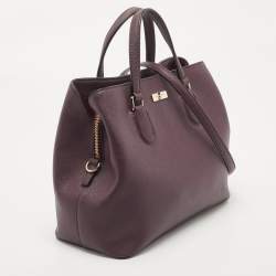Pre Owned Kate Spade Purple Saffiano Leather Laurel Way Evangelie Satchel