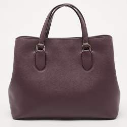 Pre Owned Kate Spade Purple Saffiano Leather Laurel Way Evangelie Satchel