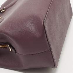 Pre Owned Kate Spade Purple Saffiano Leather Laurel Way Evangelie Satchel