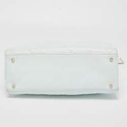 Pre Owned Kate Spade Light Blue Quilted Leather Emerson Place Phoebe Tote