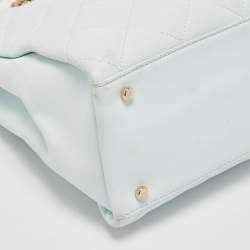 Pre Owned Kate Spade Light Blue Quilted Leather Emerson Place Phoebe Tote