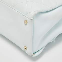 Pre Owned Kate Spade Light Blue Quilted Leather Emerson Place Phoebe Tote