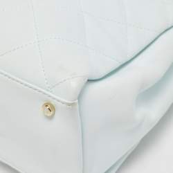 Pre Owned Kate Spade Light Blue Quilted Leather Emerson Place Phoebe Tote