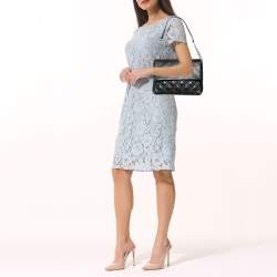 Pre Owned Kate Spade Black Quilted Leather Astor Court Flap Shoulder Bag