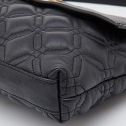 Pre Owned Kate Spade Black Quilted Leather Astor Court Flap Shoulder Bag
