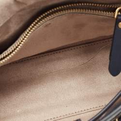 Kate Spade Navy Blue/Beige Canvas and Leather Medium Toujours Crossbody Bag
