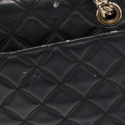 Pre Owned Kate Spade Black Quilted Leather Natalia Crossbody Bag