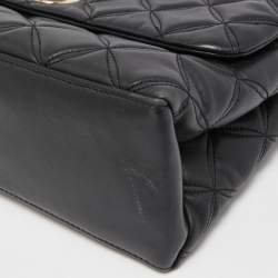 Pre Owned Kate Spade Black Quilted Leather Natalia Crossbody Bag