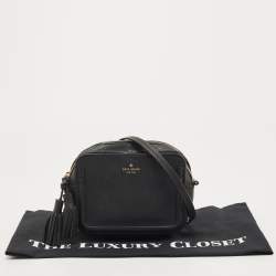 Pre Owned Kate Spade Black Leather Kingston Drive Arla Crossbody Bag
