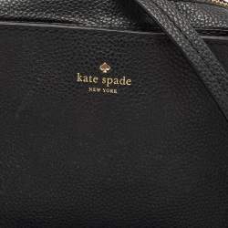 Pre Owned Kate Spade Black Leather Kingston Drive Arla Crossbody Bag