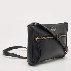 Pre Owned Kate Spade Black Leather Cobble Hill Crossbody Bag 