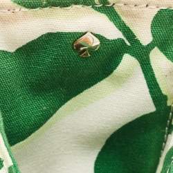 Pre Owned Kate Spade Green/Natural Wicker Frog Bag
