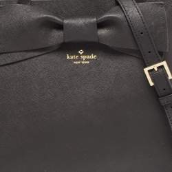 Kate Spade Black Saffiano Leather Bow Tote