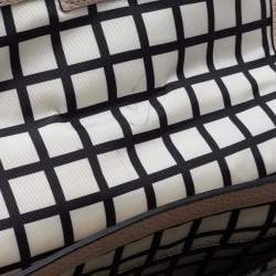 Pre Owned Kate Spade Pink/Black Leather Flap Shoulder Bag