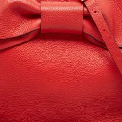 Pre Owned Kate Spade Red Leather Olive Drive Brigette Tote