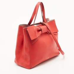 Pre Owned Kate Spade Red Leather Olive Drive Brigette Tote